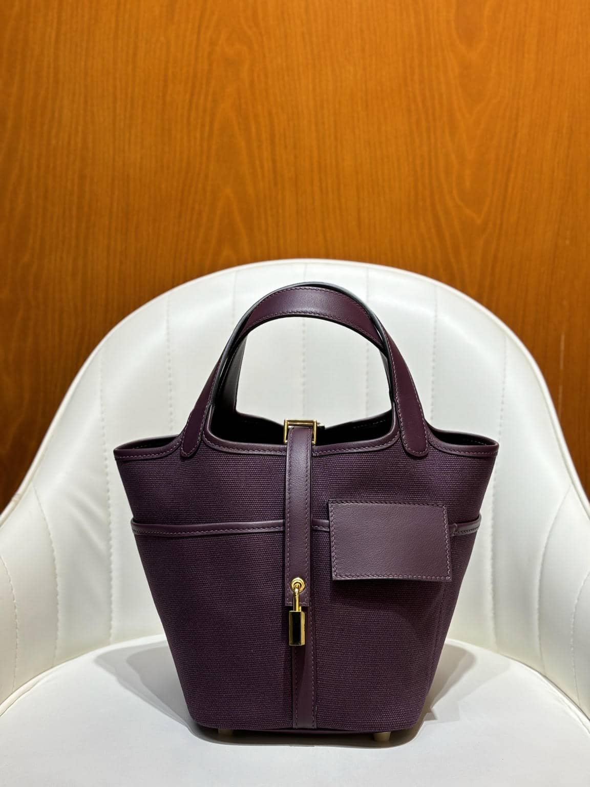 Picotin Canvas-Leather Combo-2